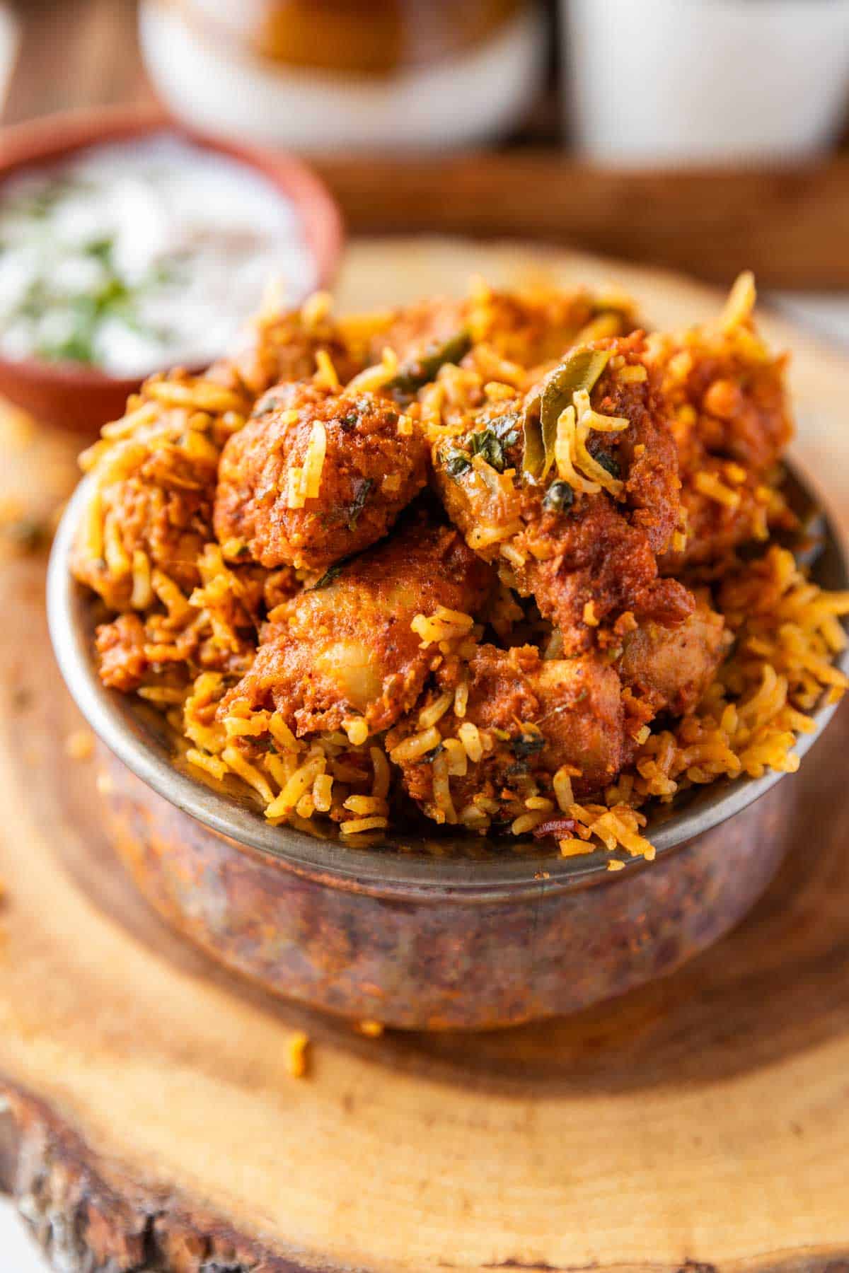 Chicken biryani at Masala Chowk