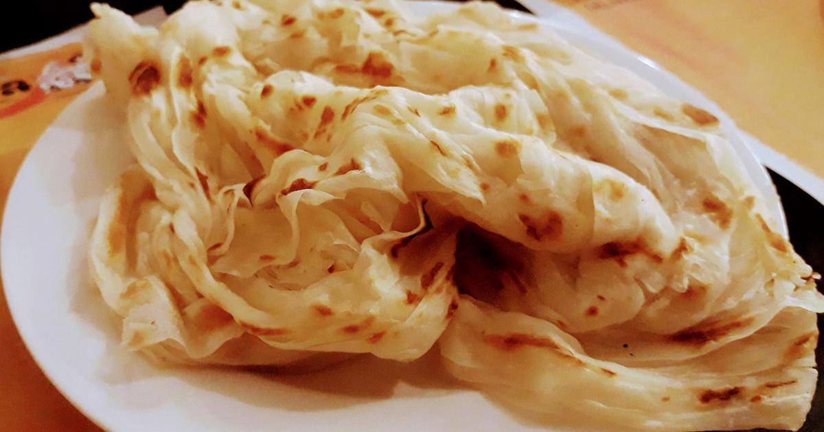 Fresh porotta bread